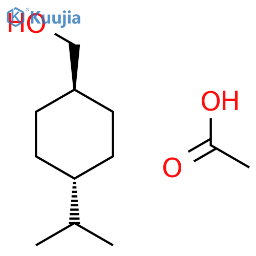 Cyclohexanemethanol, 4-(1-methylethyl)-, acetate, trans- structure