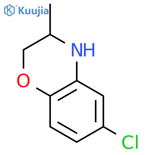 6-chloro-3-methyl-3,4-dihydro-2H-1,4-benzoxazine structure