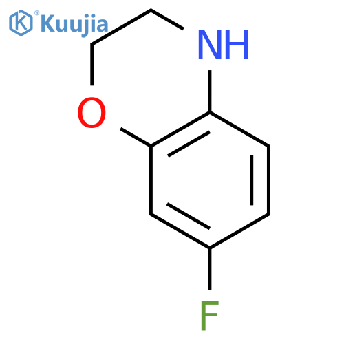 7-Fluoro-3,4-dihydro-2H-1,4-benzoxazine structure