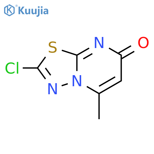 7H-1,3,4-THIADIAZOLO[3,2-A]PYRIMIDIN-7-ONE, 2-CHLORO-5-METHYL- structure