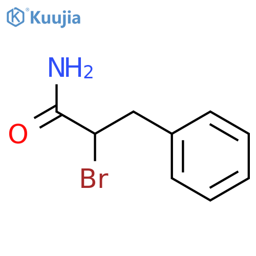 2-Bromo-3-phenylpropanamide structure
