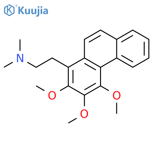 N,n-dimethyl-2-(2,3,4-trimethoxyphenanthren-1-yl)ethanamine structure