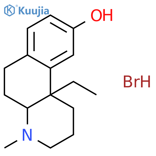 Benzo[f]quinolin-9-ol,10b-ethyl-1,2,3,4,4a,5,6,10b-octahydro-4-methyl-, hydrobromide, cis- (9CI) structure