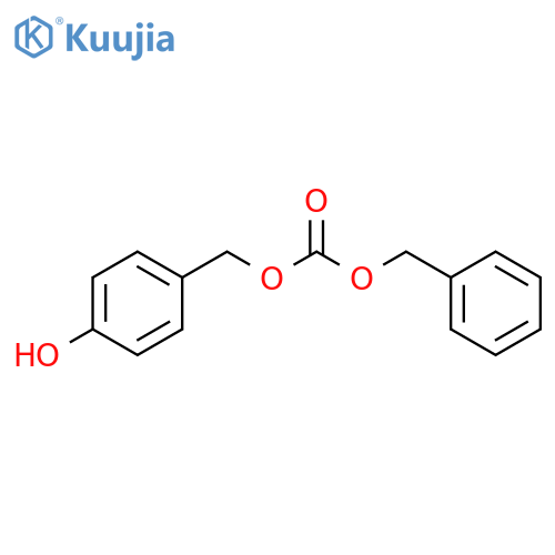 Carbonic acid, (4-hydroxyphenyl)methyl phenylmethyl ester structure