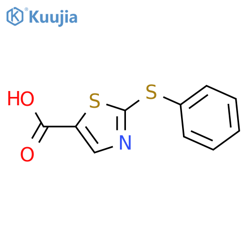 5-THIAZOLECARBOXYLIC ACID, 2-(PHENYLTHIO)- structure