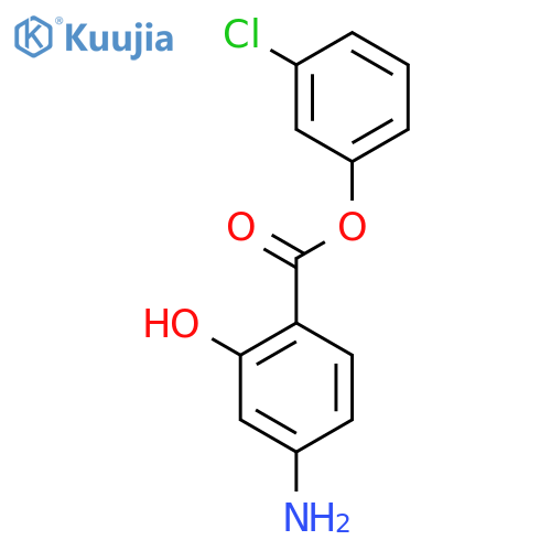 3-Chlorophenyl 4-amino-2-hydroxybenzoate structure