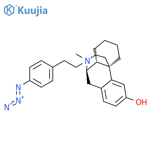 MORPHINANIUM, 17-[2-(4-AZIDOPHENYL)ETHYL]-3-HYDROXY-17-METHYL- structure