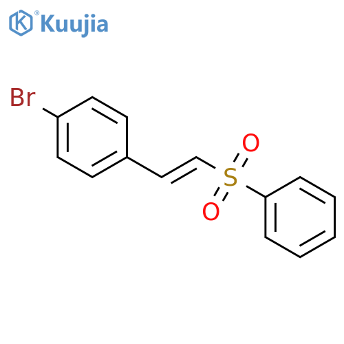 Benzene, 1-bromo-4-[(1E)-2-(phenylsulfonyl)ethenyl]- structure