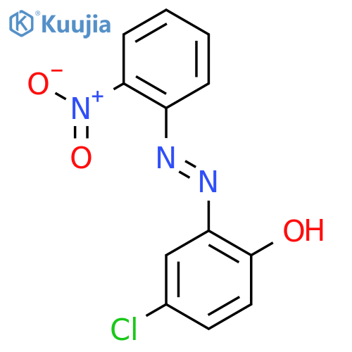 Phenol, 4-chloro-2-[(2-nitrophenyl)azo]- structure