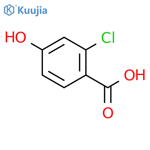 2-Chloro-4-hydroxybenzoic acid structure