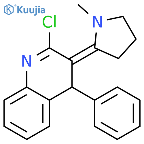 (3Z)-2-chloro-3-(1-methylpyrrolidin-2-ylidene)-4-phenyl-3,4-dihydroquinoline structure