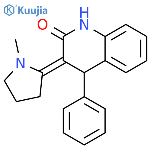 (3Z)-3-(1-methylpyrrolidin-2-ylidene)-4-phenyl-3,4-dihydroquinolin-2(1H)-one structure