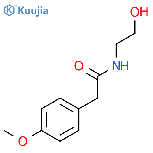 Benzeneacetamide, N-(2-hydroxyethyl)-4-methoxy- structure