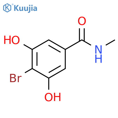 4-Bromo-3,5-dihydroxy-N-methylbenzamide structure