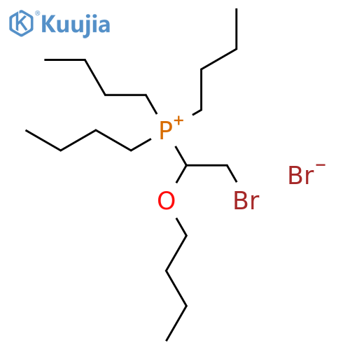 Phosphonium, (2-bromo-1-butoxyethyl)tributyl-, bromide structure