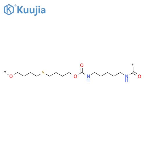 POLY(OXY-1,4-BUTANEDIYLTHIO-1,4-BUTANEDIYLOXYCARBONYLIMINO-1,5-PENTANEDIYLIMINOCARBONYL) structure