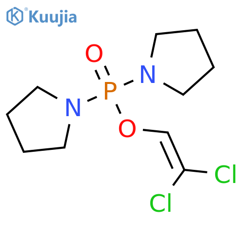 PHOSPHINIC ACID, DI-1-PYRROLIDINYL-, 2,2-DICHLOROETHENYL ESTER structure