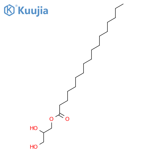 Heptadecanoic acid, 2,3-dihydroxypropyl ester structure