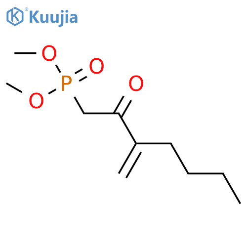 Phosphonic acid, (3-methylene-2-oxoheptyl)-, dimethyl ester structure