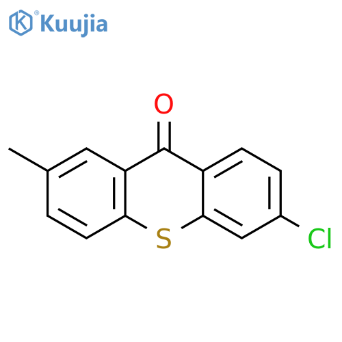 9H-Thioxanthen-9-one, 6-chloro-2-methyl- structure