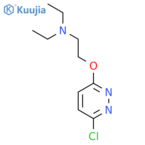 Ethanamine, 2-[(6-chloro-3-pyridazinyl)oxy]-N,N-diethyl- structure