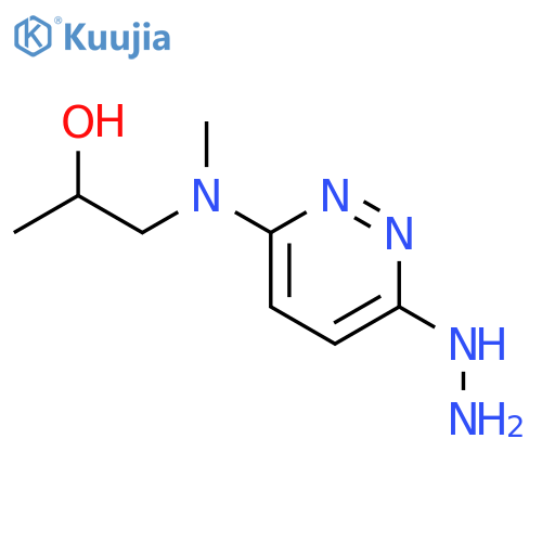 2-Propanol,1-[(6-hydrazinyl-3-pyridazinyl)methylamino]-, hydrochloride (1:2) structure