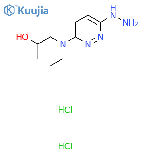 6-(Ethyl(2-hydroxypropyl)amino)-3(2H)-pyridazinone hydrazone dihydrochloride structure