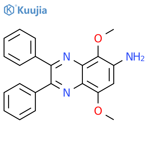 6-Quinoxalinamine, 5,8-dimethoxy-2,3-diphenyl- structure
