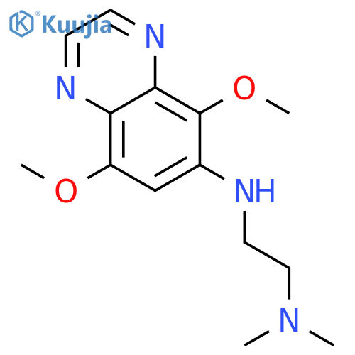 N'-(5,8-dimethoxyquinoxalin-6-yl)-N,N-dimethylethane-1,2-diamine structure