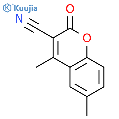 3-Cyano-4,6-dimethylcoumarin structure