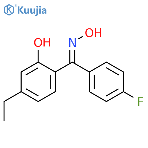 Methanone, (4-ethyl-2-hydroxyphenyl)(4-fluorophenyl)-, oxime structure