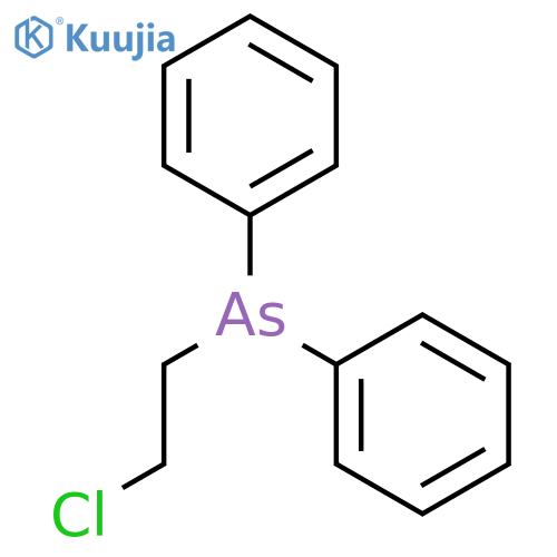 Arsine, (2-chloroethyl)diphenyl- structure