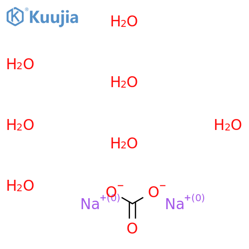 Carbonic acid disodium salt, heptahydrate (9CI) structure