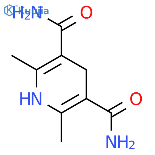3,5-Pyridinedicarboxamide, 1,4-dihydro-2,6-dimethyl- structure