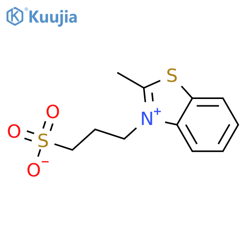 2-methyl-3-(3-sulfonatopropyl)-1,3-benzothiazol-3-ium structure