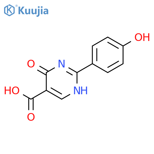 5-PYRIMIDINECARBOXYLIC ACID, 1,4-DIHYDRO-2-(4-HYDROXYPHENYL)-4-OXO- structure