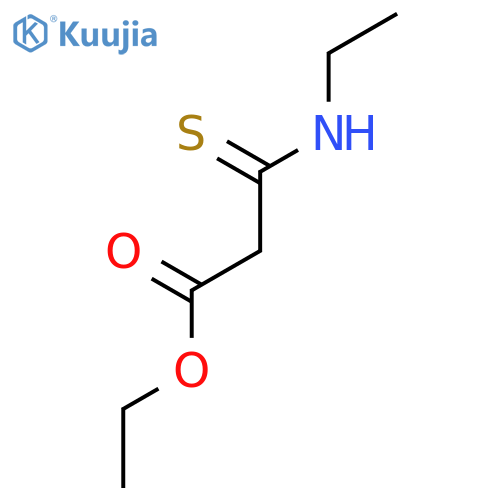 Propanoic acid, 3-(ethylamino)-3-thioxo-, ethyl ester structure