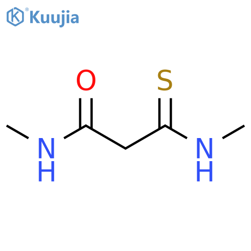Propanamide, N-methyl-3-(methylamino)-3-thioxo- structure