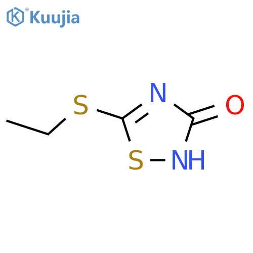 5-ethylthio-3-hydroxy-1,2,4-thiadiazole structure