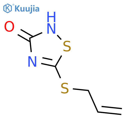 1,2,4-Thiadiazol-3(2H)-one, 5-(2-propenylthio)- structure