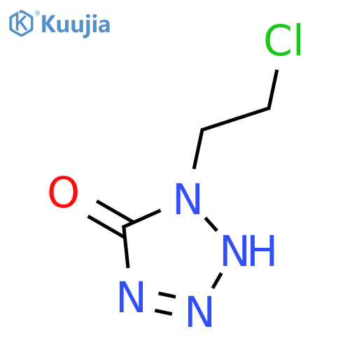 5H-TETRAZOL-5-ONE, 1-(2-CHLOROETHYL)-1,2-DIHYDRO- structure