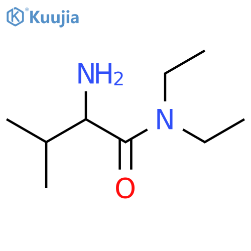 Butanamide, 2-amino-N,N-diethyl-3-methyl-, (2S)- structure