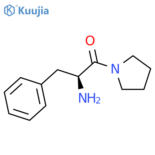 (2S)-2-amino-3-phenyl-1-pyrrolidin-1-yl-propan-1-one structure