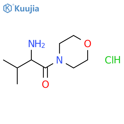 2-Amino-3-methyl-1-(4-morpholinyl)-1-butanone hydrochloride structure
