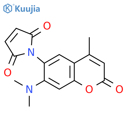 1-[7-(Dimethylamino)-4-methyl-2-oxo-2H-1-benzopyran-6-yl]-1H-pyrrole-2,5-dione structure