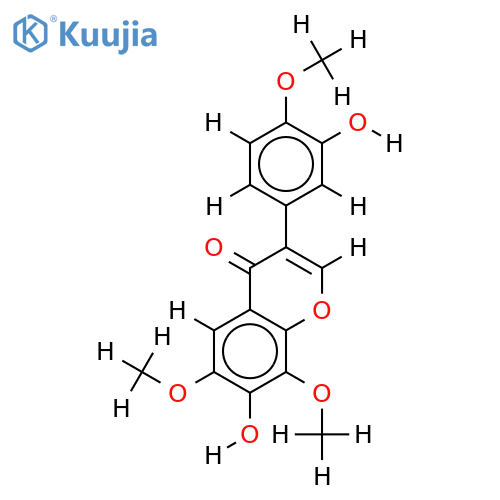 7,3'-dihydroxy-6,4'-dimethoxyisoflavone structure