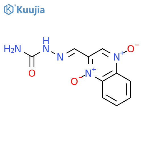 Hydrazinecarboxamide, 2-[(1,4-dioxido-2-quinoxalinyl)methylene]- structure