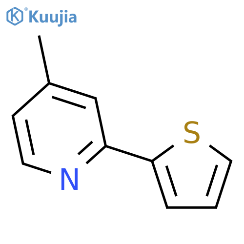 Pyridine, 4-methyl-2-(2-thienyl)- structure