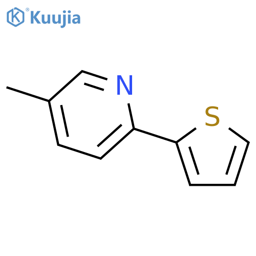 Pyridine, 5-methyl-2-(2-thienyl)- structure