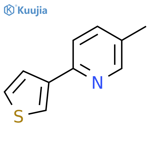 5-Methyl-2-(3-thienyl)pyridine structure